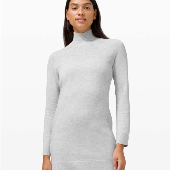 Lululemon Keep it Cozy Dress Heathered Core Ultra Light Grey - Picture 2 of 5